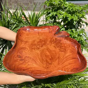 中国花梨葡萄木瘤木煎茶盆香盆輪花盆M8021E