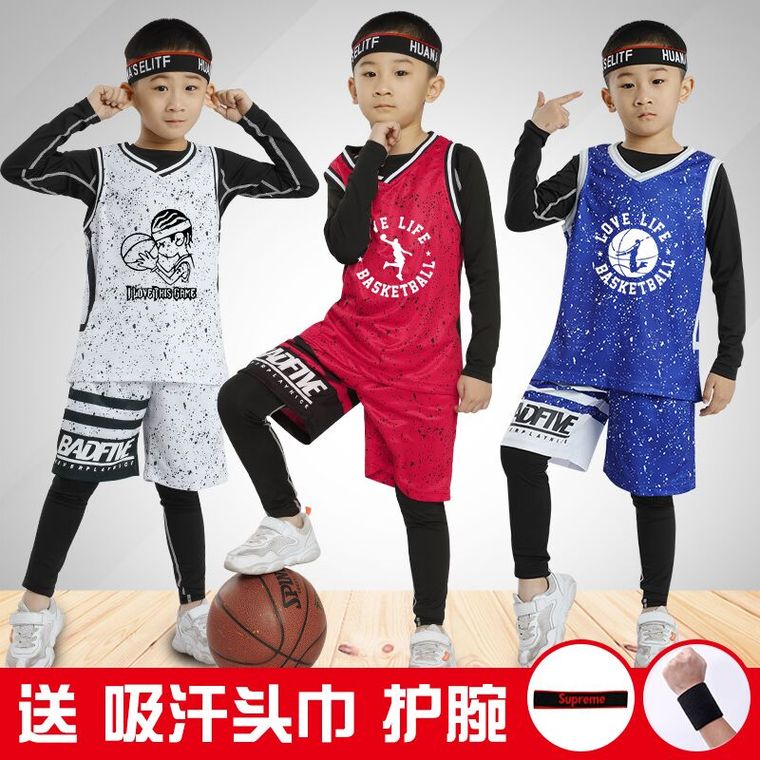 Les enfants personnaliser Basketball Maillot définit les uniformes