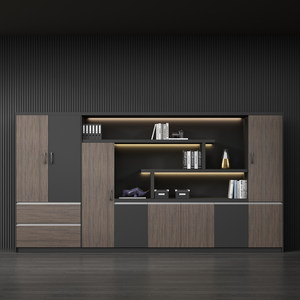 Boss file cabinet with lock cabinet storage office wooden modern office background cabinet archives bookcase
