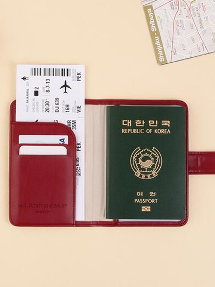 monopoly简约旅行短款护照夹