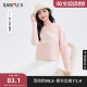 Sanfu Sweater 2025 Winter English Embroidered Round Neck Fit Fashionable Temperament Top Women's 493185