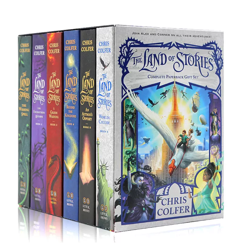 現貨異世界童話之旅6冊盒裝英文原版The Land of Stories 克裏斯柯爾弗