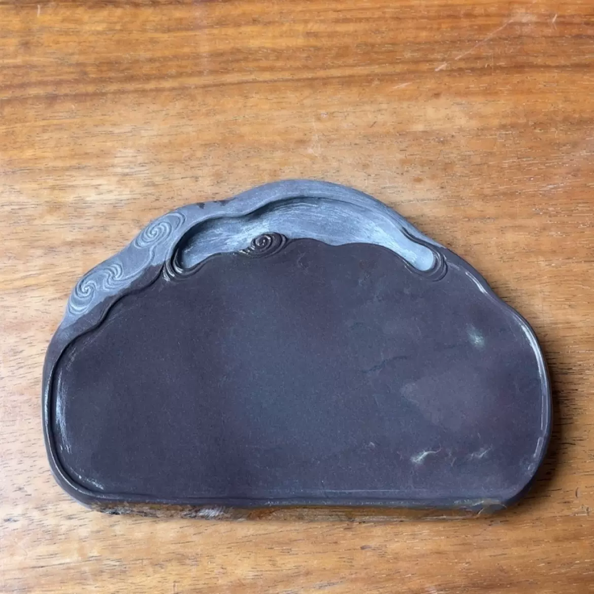 孤品肇庆端砚砚石堂坑仔砚台天青浮云冻滋润13.2X9.2X1.6cm