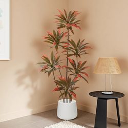 Artificial Green Plant with Realistic Banana Tree Design, High-End Luxury Imitation Flower, Large Indoor Potted Plant Decoration for Living Room, Fake Plant