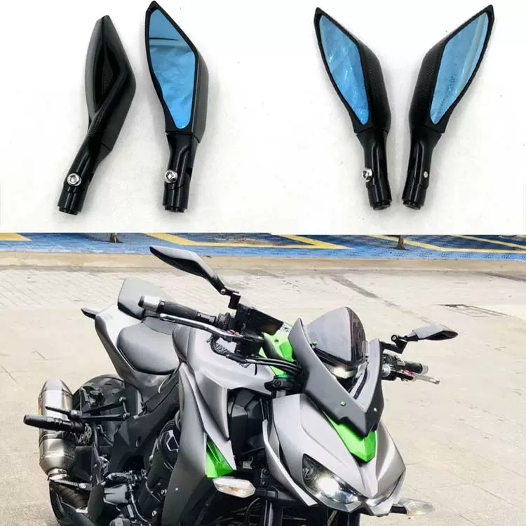 川崎後照鏡Z1000 Z900 400 250 Z800 650 N19改裝CNC反光鏡後視鏡-Taobao