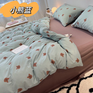 
Autumn clothes and long johns made of the same fabric, pure cotton knitted cotton, four-piece set, Category A maternal and infant pure cotton, soft and skin-friendly bedding