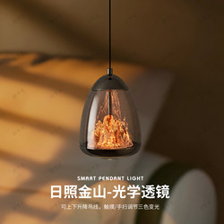 Rizhao Jinshan Light Luxury Bedroom Bedside Hand-Controlled Adjustable Small Pendant Lamp Modern Creative Designer Artistic Atmosphere Pendant Lamp