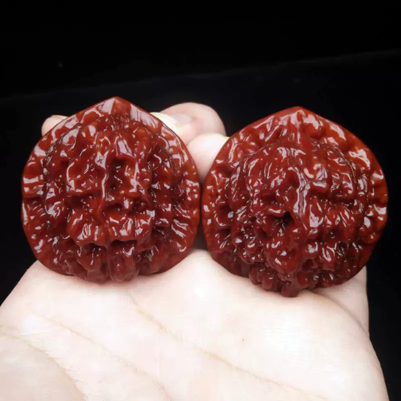 文玩核桃官帽核桃机刷包浆玉化核桃手把件