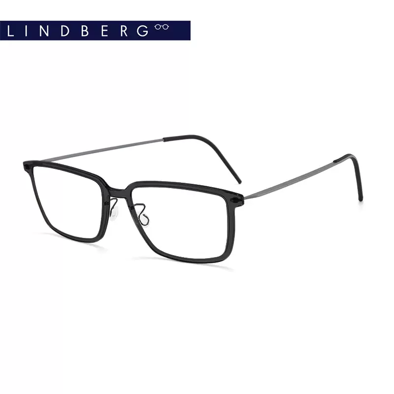 LINDBERG林德伯格n.o.w系列6630 透明男女鈦全框近視眼鏡框架超輕-Taobao