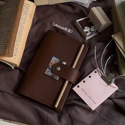 A6Per Snap-Button Loose-Leaf Notebook Softcover Work and Study Notebook Notepad Samue Original Design