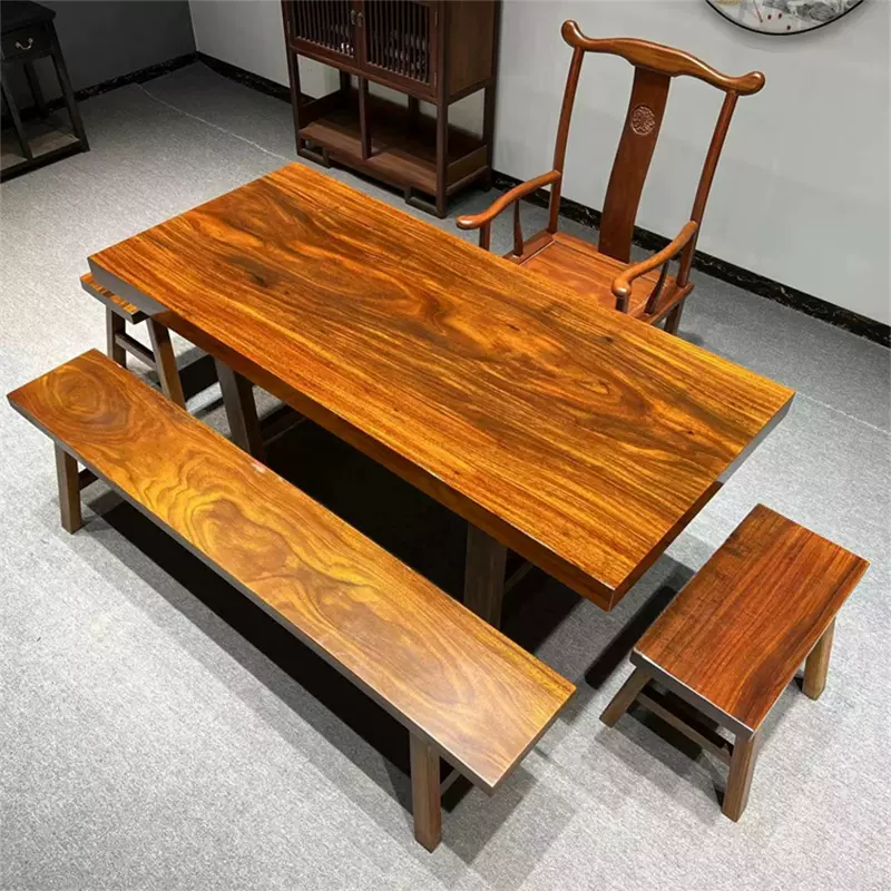 原木花梨茶桌面