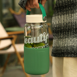 High Borosilicate Glass Cup, Large Capacity, Summer Men's Tea Cup, Women's New Model 2025, High-Value Office Cup