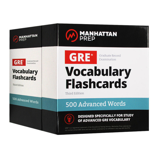 500 Essential Words: GRE Vocabulary Flashcards Including