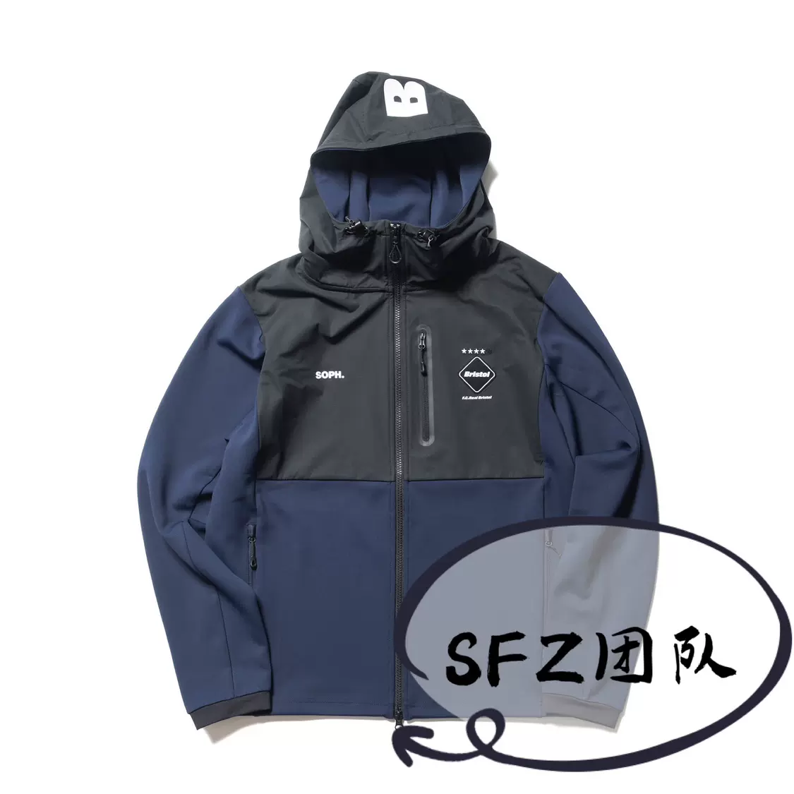 代購] F.C.REAL BRISTOL PDK HYBRID HOODED JACKET 夾克23SS-Taobao