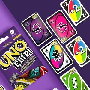 
Genuine Mattel UNO card UNO double-sided multiplayer party tabletop game poker card 2-10 people