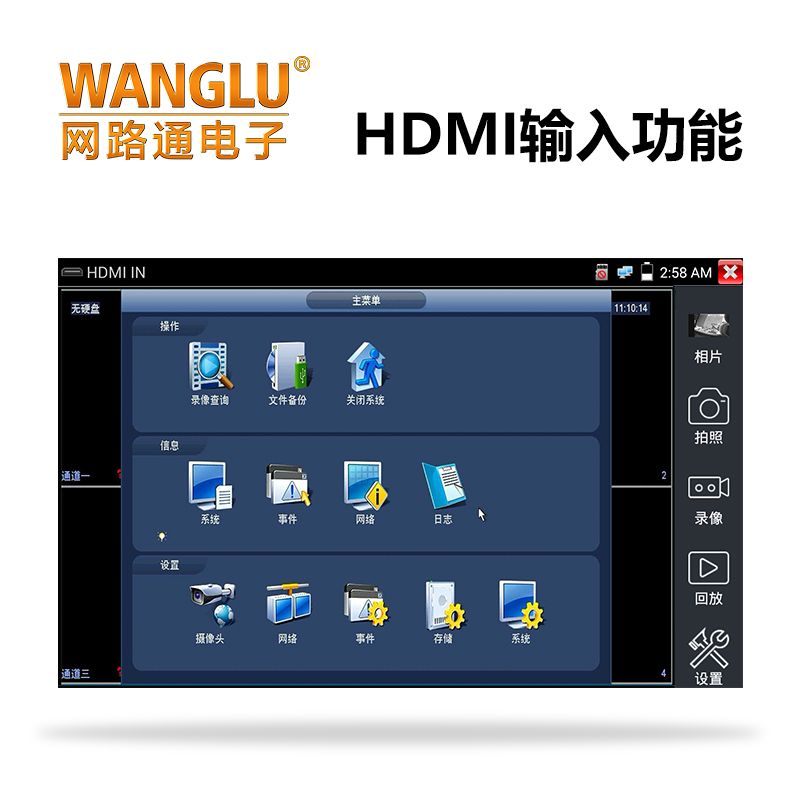 WANGLU Ʈũ  Ͼ BAO   ׽ HDMI Է R  ɼ -