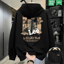 New Arrivals from the Store | 2025 Autumn Heavy Cotton Hooded Sweatshirt for Men and Women, Loose Fit, Trendy Brand, Chinese Style, American Style, Spring and Autumn Models