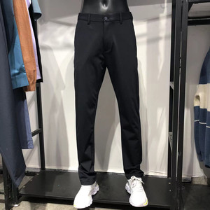 
Brand men's clothing! Big brands are withdrawing from the cabinet! Spring and summer thin men's slim-fitting casual pants, black small straight trousers