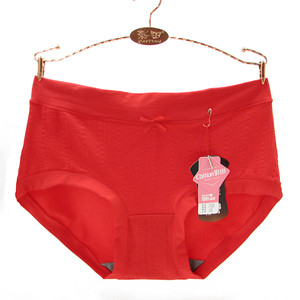 
Caitian underwear women's mid-waist 31618 cotton graphene crotch modal cotton high waist boxer pants red zodiac year