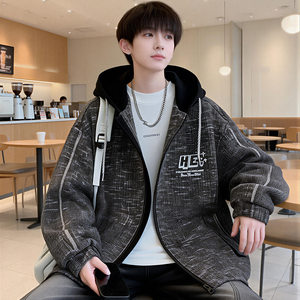 
Imported baseball uniform jacket for men's junior high school and high school students trendy loose jacket teenagers handsome men's tops