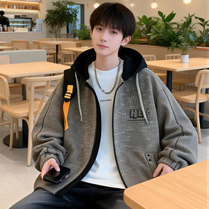 
Imported baseball uniform jacket for men's junior high school and high school students trendy loose jacket teenagers handsome men's tops