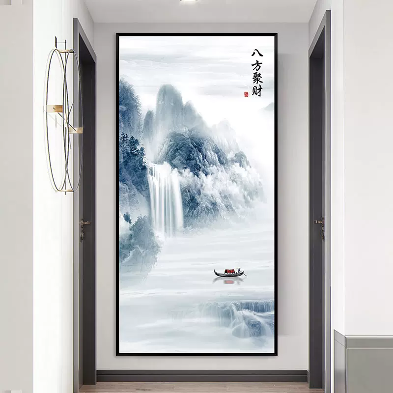 値下げ！【新品現代玄関画廊下装飾画 Amazon｜玄関装飾画 現代シンプル 縦長 縦型 入居 廊下 通路