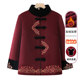 Elderly people in the winter female Tang dressed cotton jacket, grandma, velvet, thick old lady cotton jacket, elderly clothes, mother jacket
