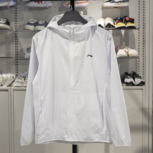 Li Ning Sports Trench Coat 2025 Summer New Fitness Series Men's Ice-Sensory Comfortable Sunscreen Jacket AFDV261
