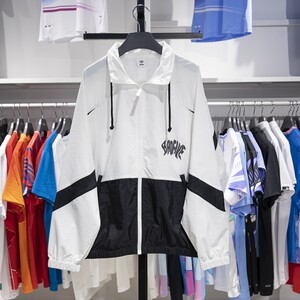 Li Ning sports windbreaker 2024 summer new product anti-wu BADFIVE men's antibacterial loose jacket AFDU419
