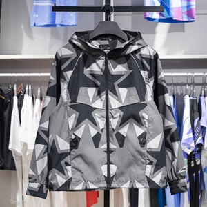 Li Ning Men's Sports Trench Kitza 2023 Autumn New Fashion Trends Loose Wind -Windproof hooded jacket AFDT887
