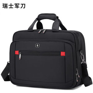 
Swiss Army Knife Oxford Briefcase Men's Large Capacity Business Men's Handbag One Shoulder Crossbody Men's Bag