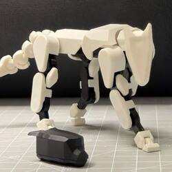 Movable Joint Puppy Doll Mount Internet Celebrity Toy High-Value Creative Personality Stress-Relief Assembly Lucky Dummy8