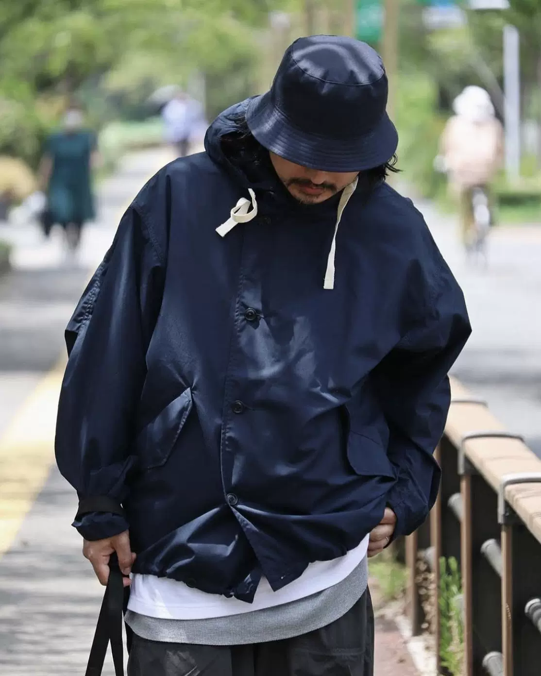 日单NANAMICA 65/35 HOODED JACKET户外防水连帽M51风衣夹克23SS-Taobao 