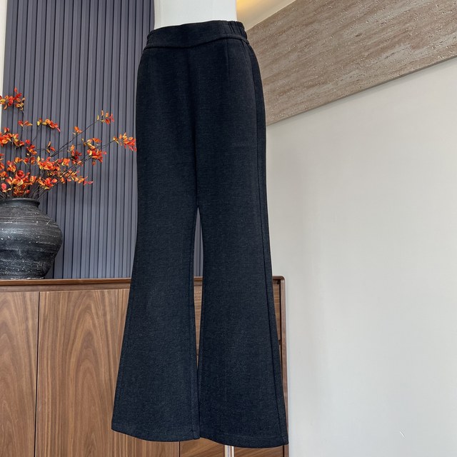 Middle-aged and elderly women's spring and autumn straight trousers new mother's clothing autumn and winter wide-leg versatile casual drooping pants