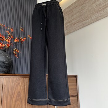 
Fashionable jeans mom wear autumn and winter new style plus velvet