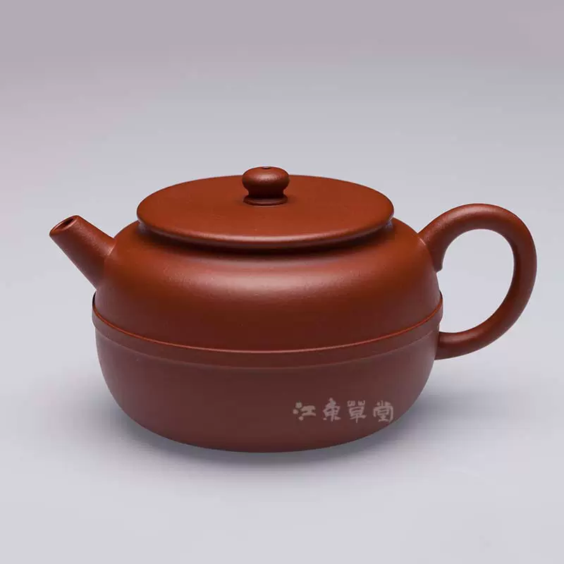 宜興純手工朱泥紫砂壺中式復古茶壺200-300ml名家製作來自江東草堂