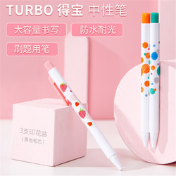 Kaco Turbo Gel Pen for Students, Exam Practice, Note-Taking, 0.5mm Quick-Drying Retractable Black Pen, Transparent