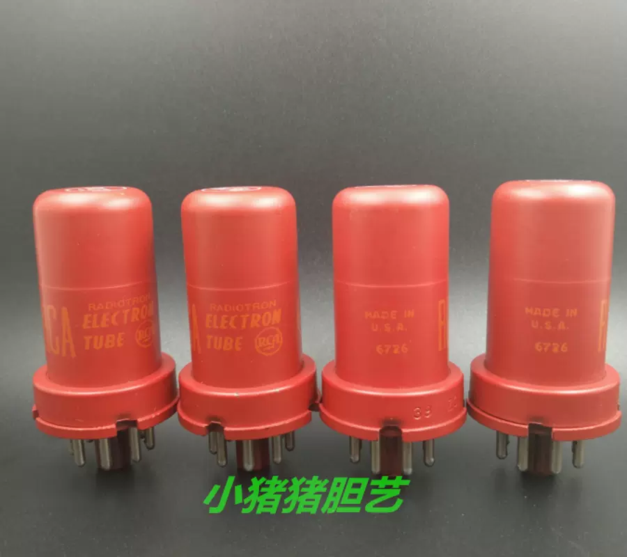 美國RCA 5693/6SJ7/6J8P/717A/6米8/6SH7真空管紅色管身大紅袍-Taobao