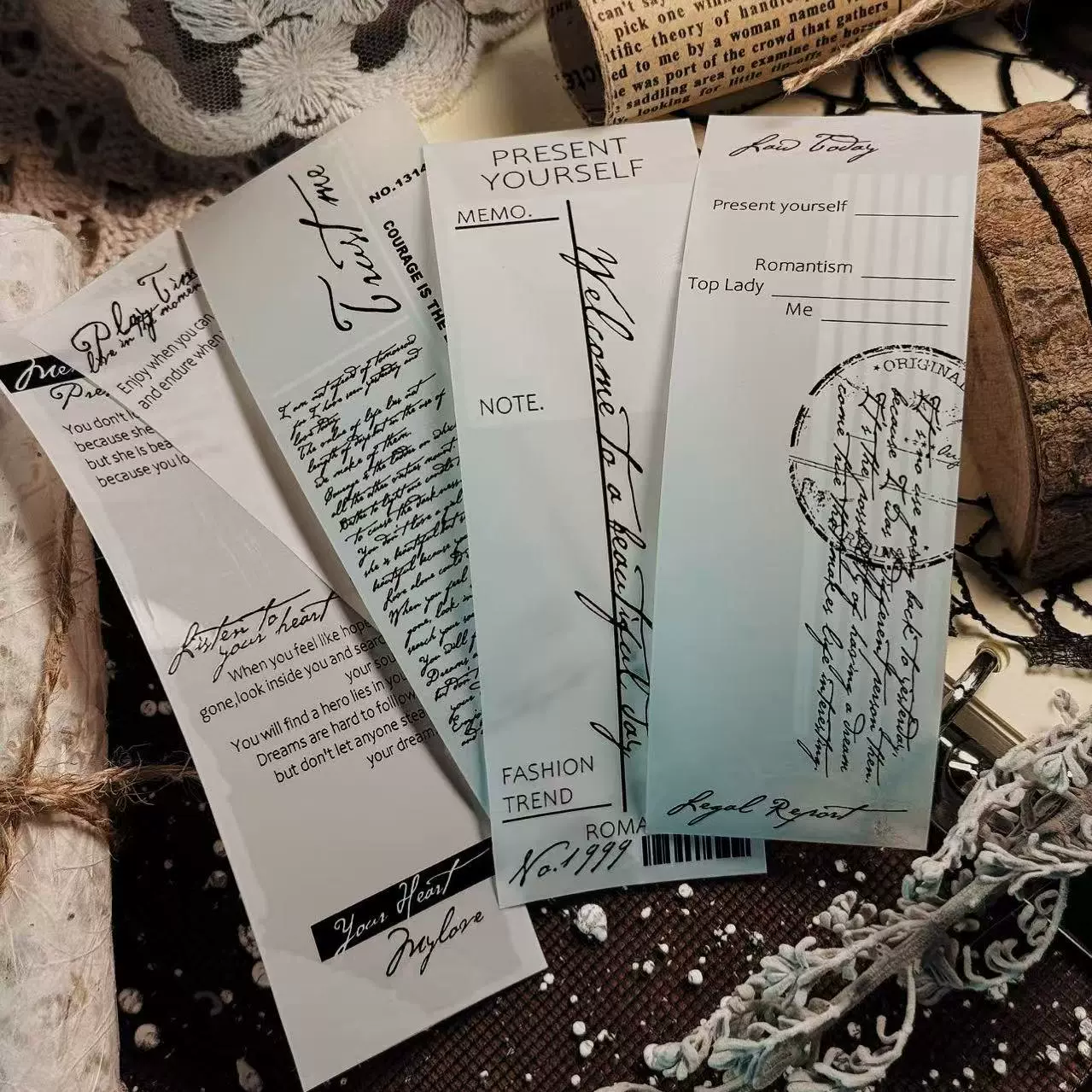 ♡海外マステ♡ 霖蓝汐原创手账  さん  怀旧拼貼（PET） 复古手账胶带霖蓝汐原创手账胶带邮票收藏长循环拼贴装饰