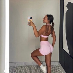 Dfyne Fitness High-Waisted Pants Impact New Model! Tummy Control Peach-Shaped Butt-Lifting Pants Breathable Three-Quarter Length Fitness Pants