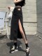
Women's 2025 Spring and Autumn New High Waist A-line Mid-Length High Street Hip Skirt