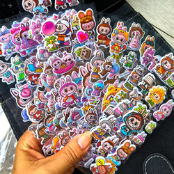 Labubu Bubble Stickers Kidsren's Stickers Stereo Adhesive Stickers for Boys and Girls Kindergarten Cartoon Reward Stickers