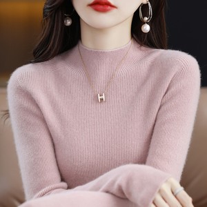 
Ordos 100 pure wool sweater women's autumn and winter new half turtleneck slim sweater cashmere knitted bottoming shirt