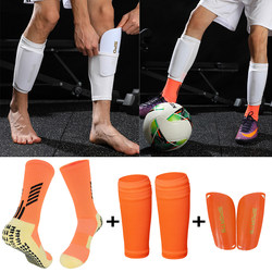 Professional Elastic Football Shin Guards with Double-Layer Pocket Board Covers for Adults and Children, Protective Inserts, Non-Slip Sports Socks Set