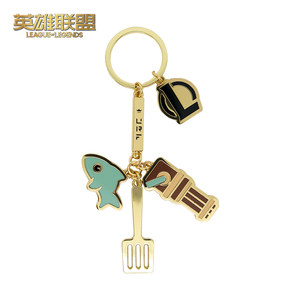 
Teamfight Tactics LOL Teamfight Tactics Golden Shovel Key Chain Game Peripheral Official Authentic Product