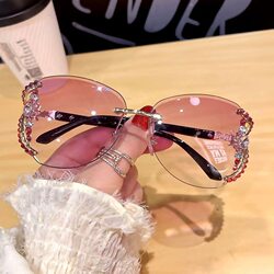 New Style Sunglasses for Women, Sun Protection, Uv Protection, High-End Street Style Sunglasses, Suitable for Large Faces, Round Faces, Slimming, Fashionable and Trendy