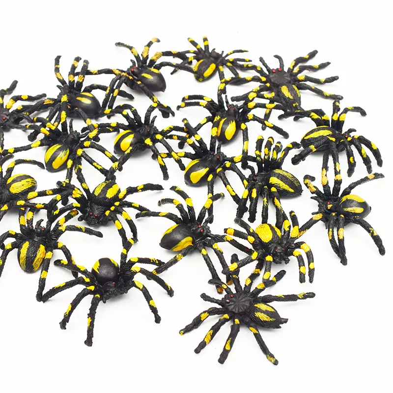 仿真小蜘蛛模型花蜘蛛假蜘蛛整蛊玩具五毒吓人万圣节恐怖 仿真小蜘蛛模型花蜘蛛假蜘蛛整蛊玩具五毒吓人万圣节恐怖