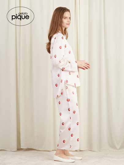 Gelato Pique Women's Strawberry Satin Pajama Set - Pwft231261
