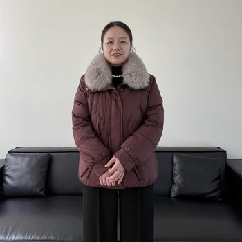 
Middle-aged mother's autumn and winter thickened down jacket