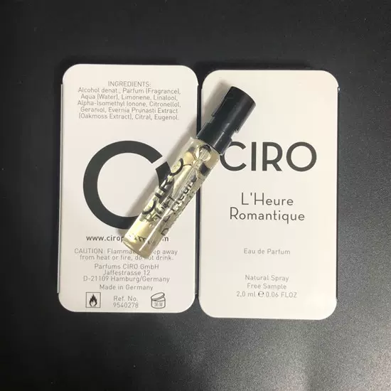 西罗Ciro Floveris香水小樣2ML-Taobao